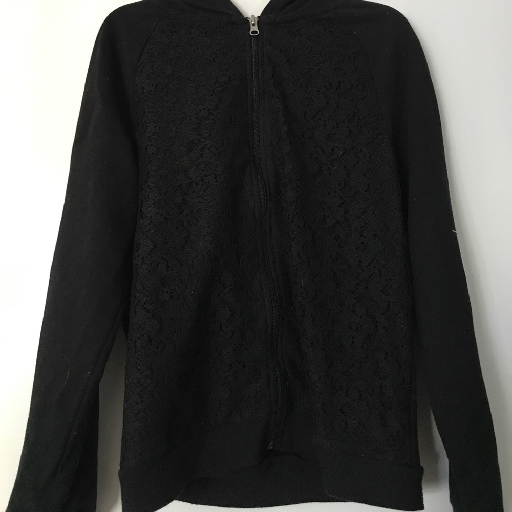 Girls black light weight jacket