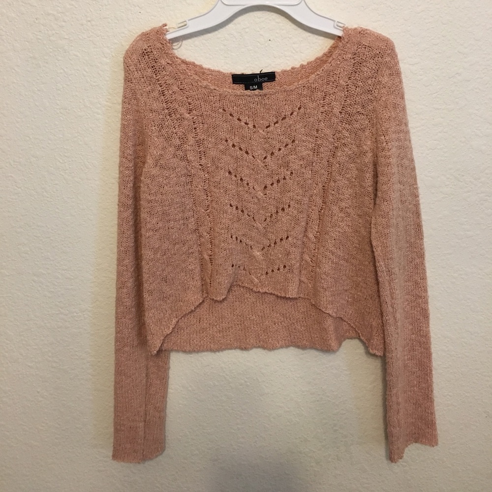 A Pink High Low Long Sleeve