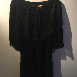 Alive & Olivia Checkered Black Dress