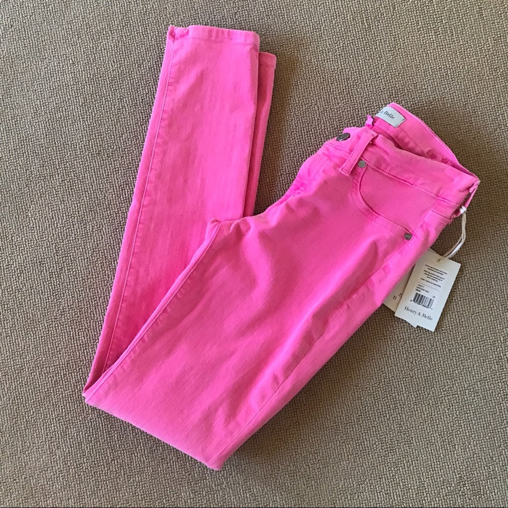 henry & belle pink jeans