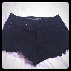 American Eagle Hi-Rise Festival Denim Shorts