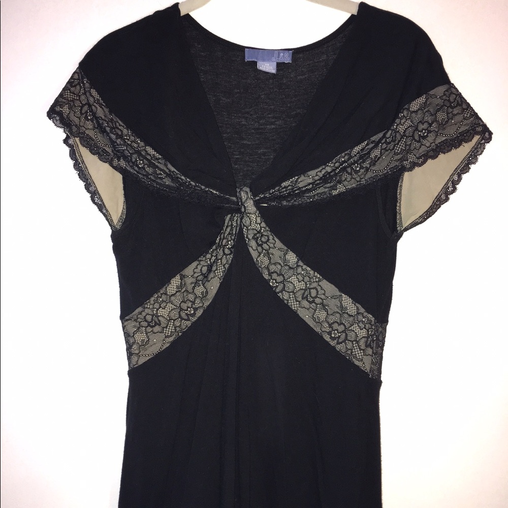 Anthropologie black blouse top extra small