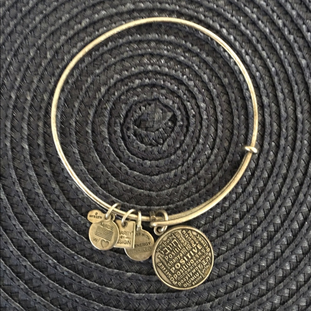 Alex & Ani Positive energy charm bangle.