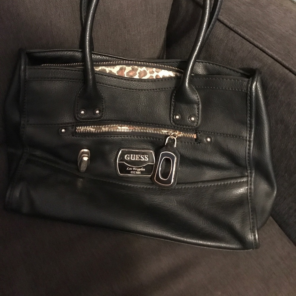 Leather guess purse