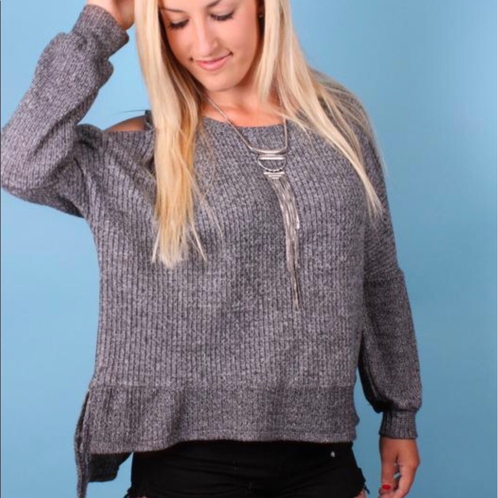 Cold Shoulder Sweater