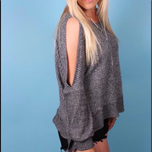 Cold Shoulder Sweater - Picture 2 of 2