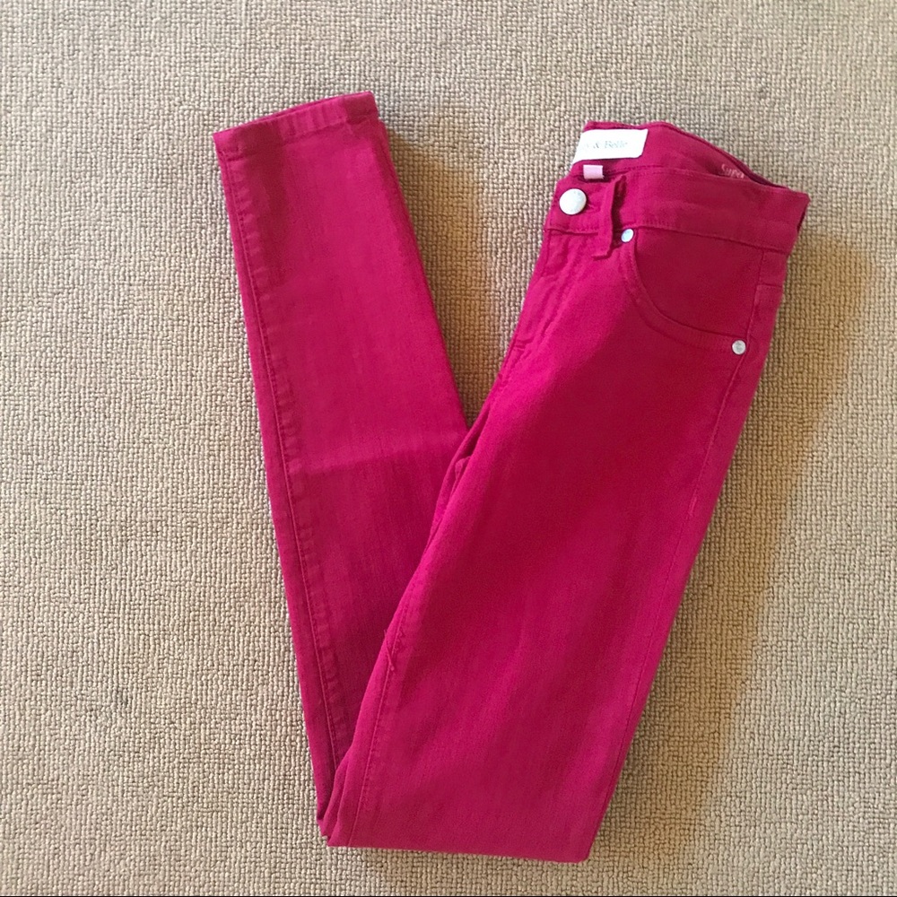 henry & belle magenta jeans