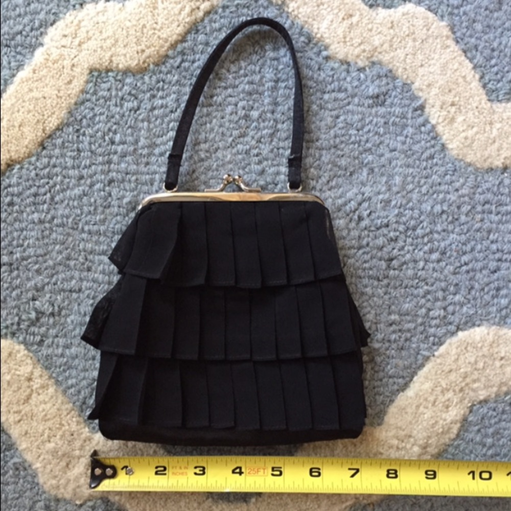 Small black evening bag