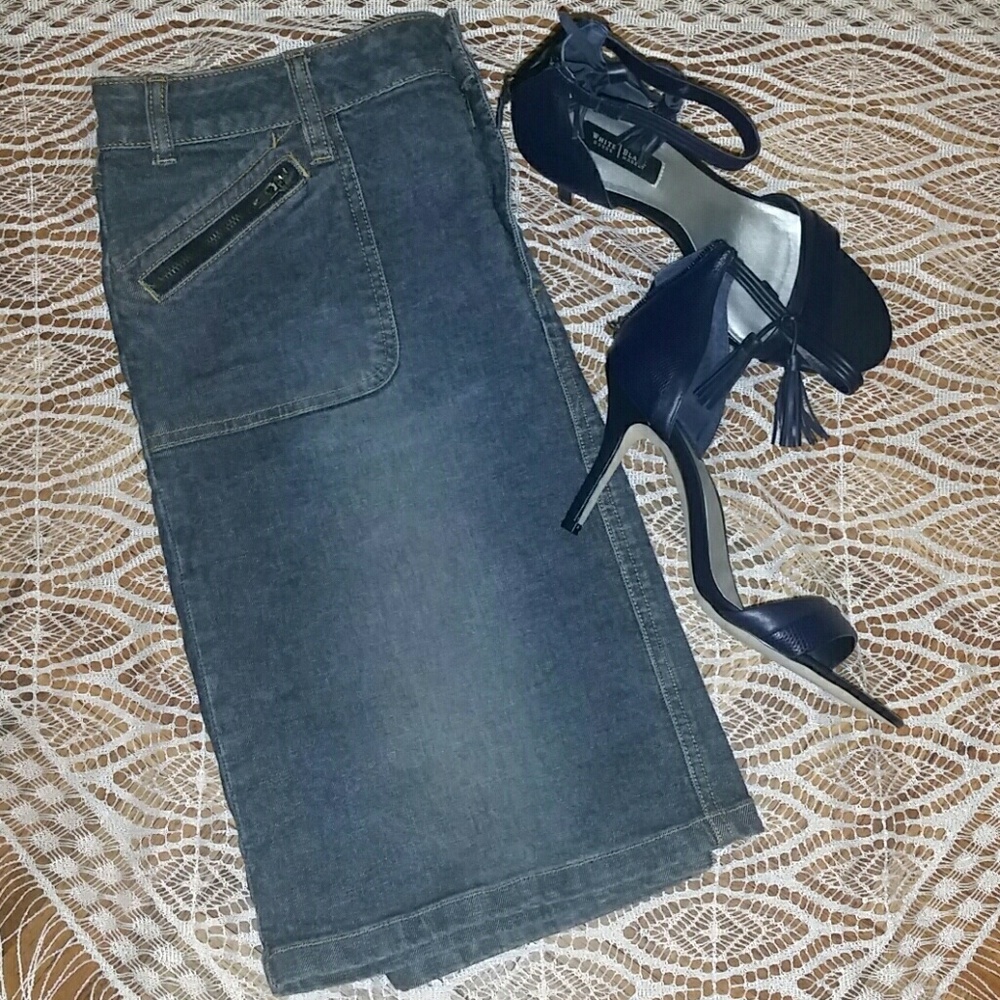 Route 66 Denim Mini Skirt