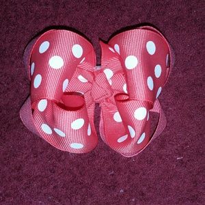 Coral Stacked Boutique Hair Bow