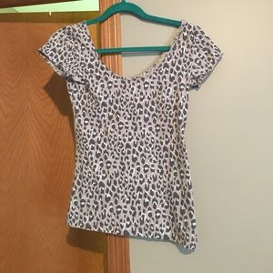 Garage Leopard Print Ballet Scoop T-Shirt