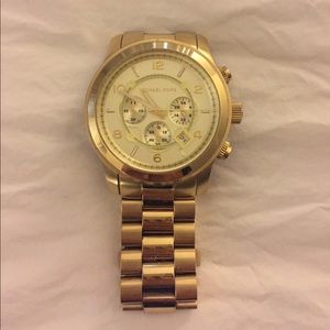 Large gold Michael Kors watch