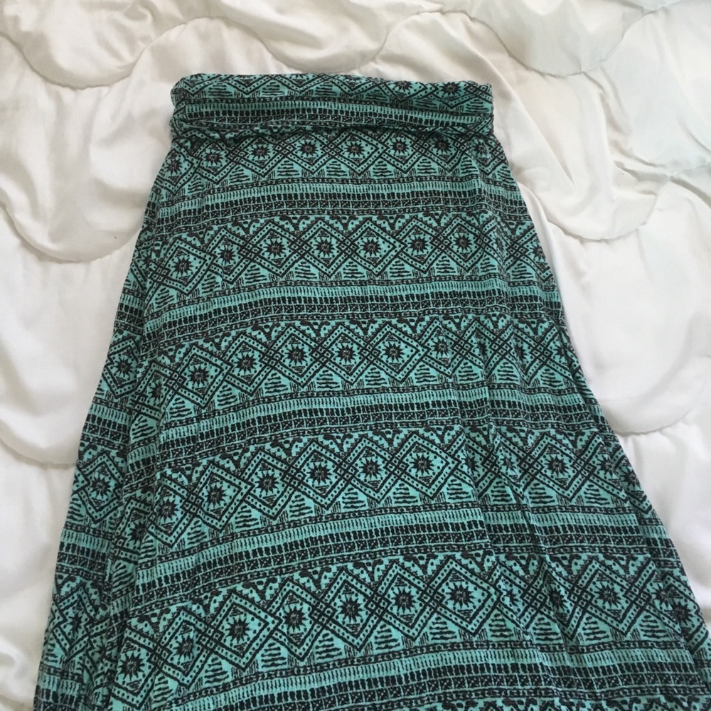 TRIBAL PRINT MAXI SKIRT