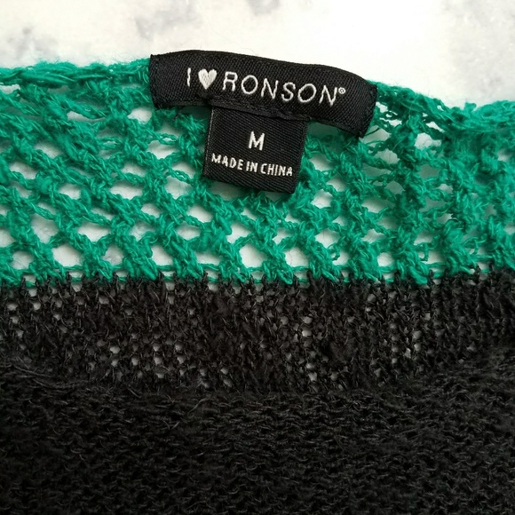 I ❤ Ronson Crop Striped Sweater - Picture 2 of 3
