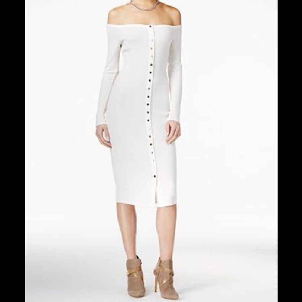 GUESS Charlene Ribbed Bodycon Dress