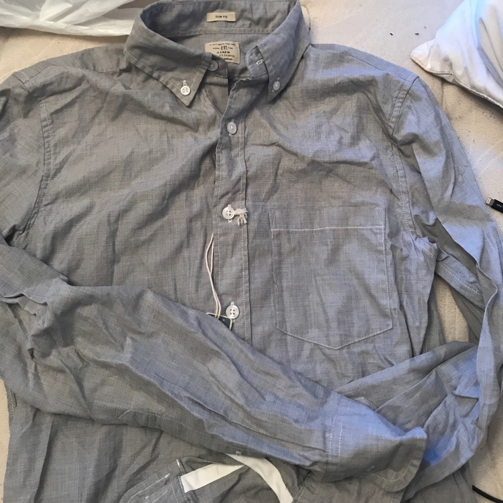 J crew men's slim fit xs button up shirt