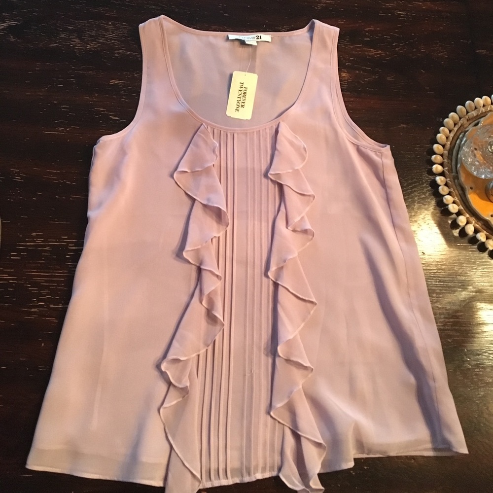 Lavender flowy tank