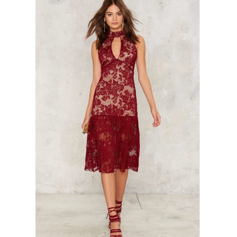 Nasty Gal As A Keyhole Lace Dress