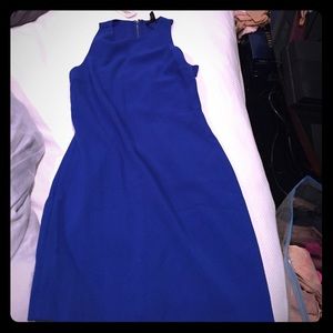 Short Length Royal Blue Dress