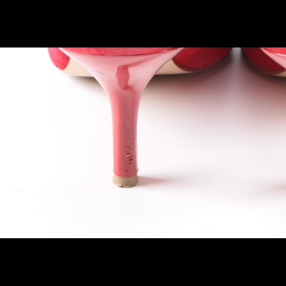 KATE SPADE soft red suede slingback heels - Picture 5 of 8