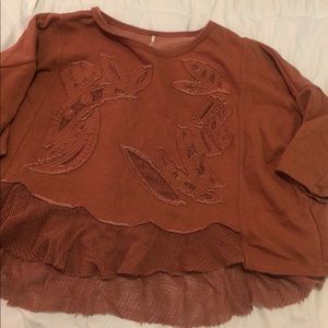 Oversized crop sweater