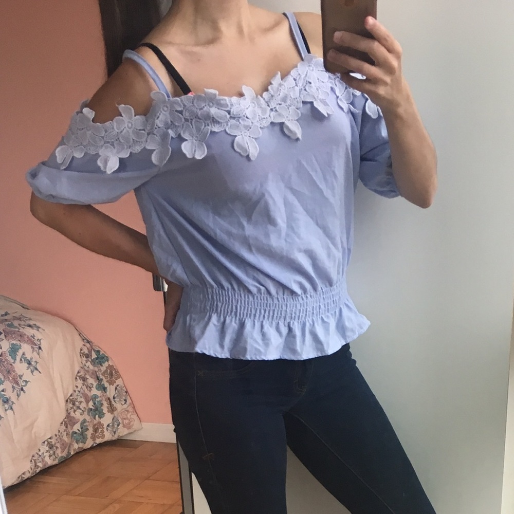 Blue Flower top
