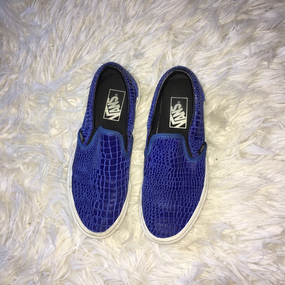 Snakeskin vans