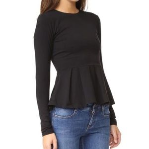 NWOT Susana Monaco Ava top in black size small
