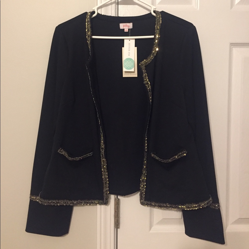 Stitch Fix black hand beaded blazer