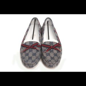 Monogram Canvas Gucci Loafers