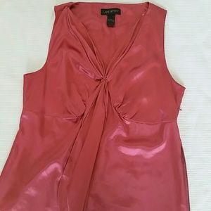 Lane Bryant Pink Polyester Top Size 14W