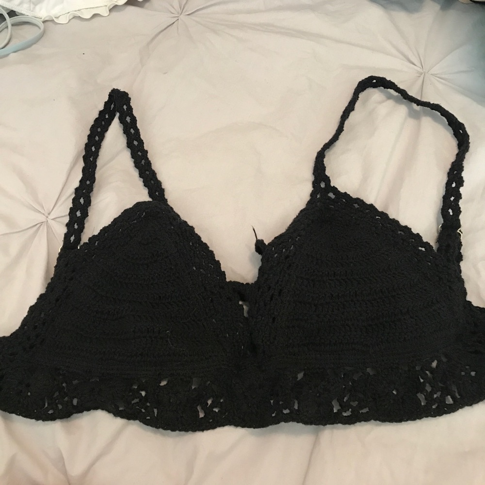 Kendall & Kylie crochet swim top