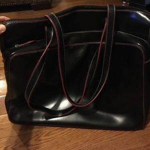 Lodis Black & Red Laptop Bag