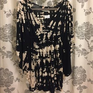 NWT Fighting Eel batwing tie dye dress sz S