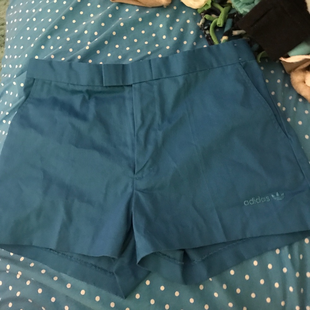 Blue adidas shorts