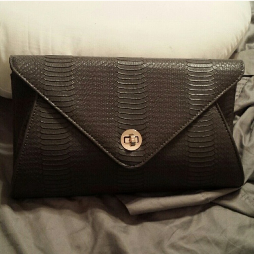 Dark Grey/Gunmetal Clutch