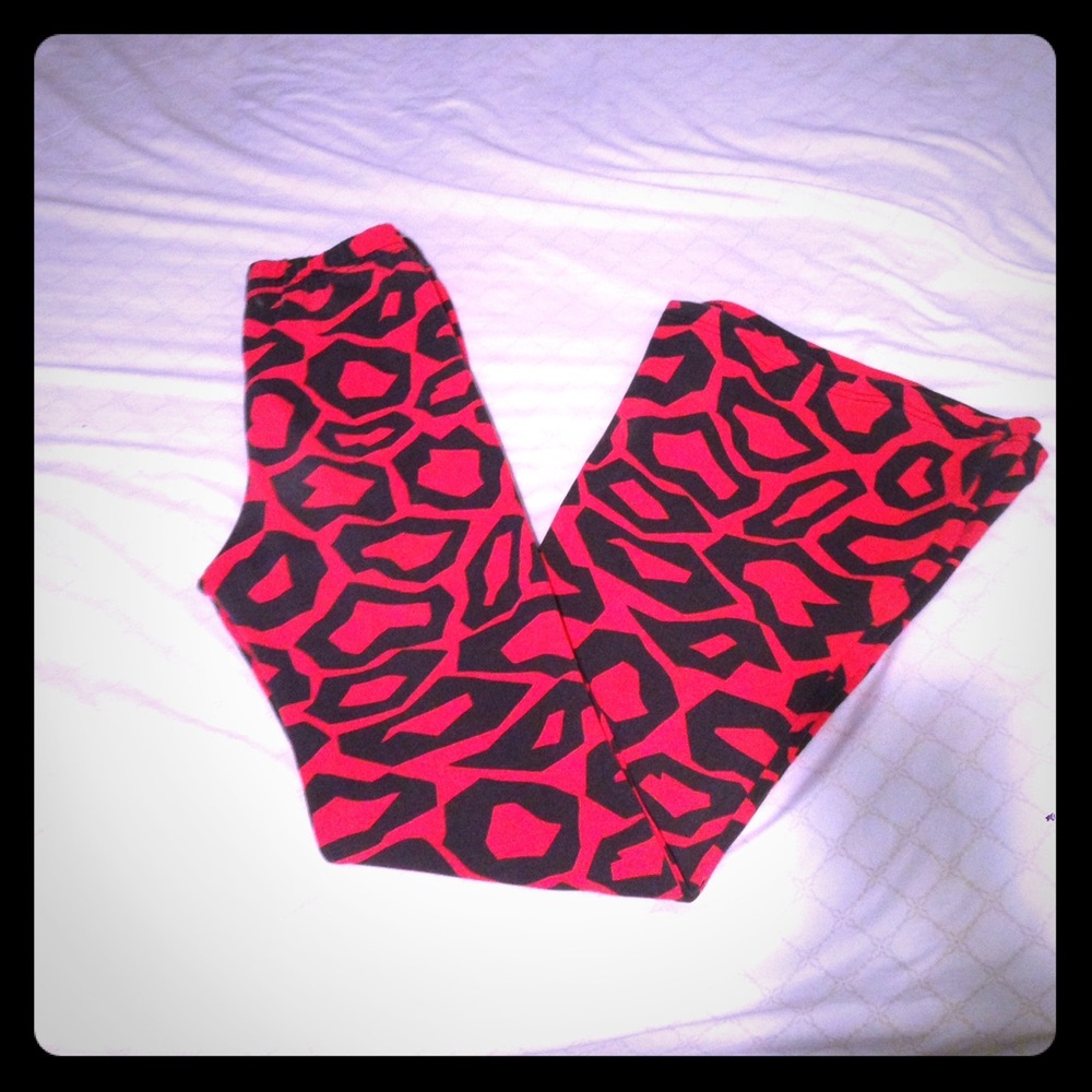 Printed flare leggings