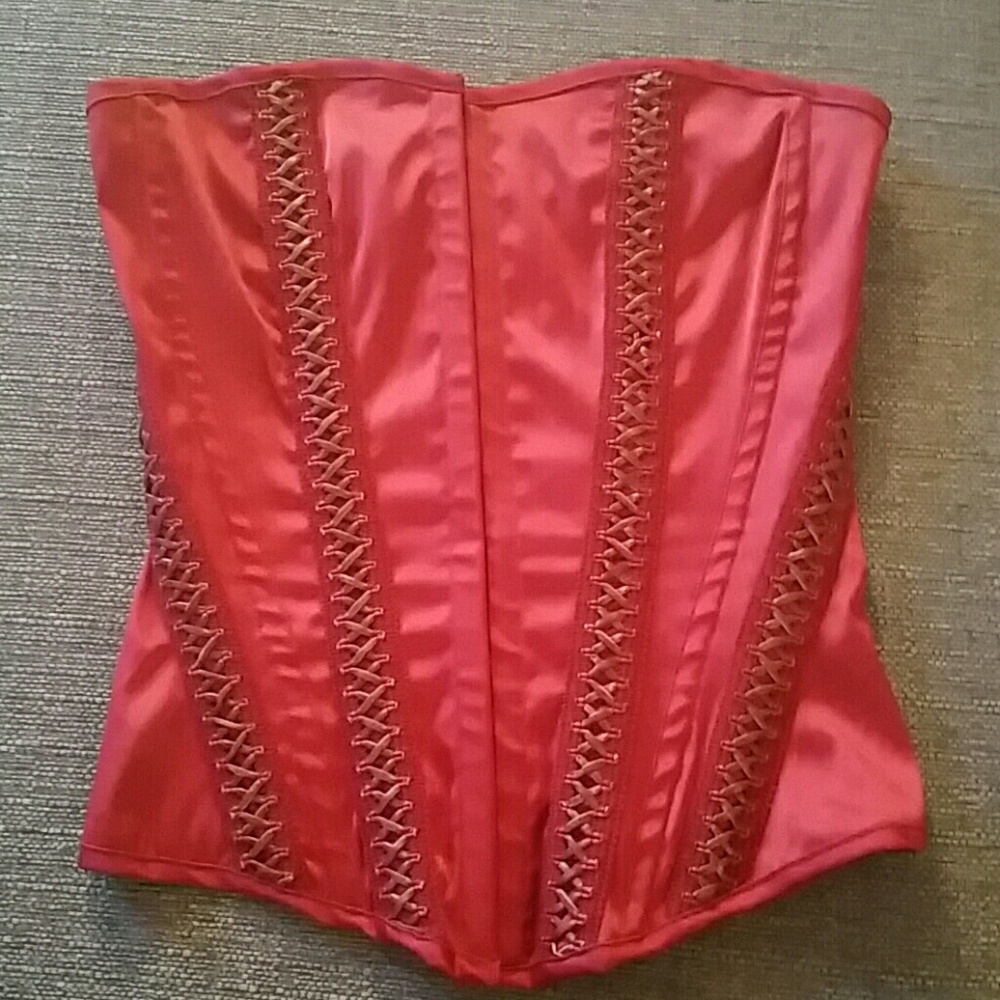 Size small deep red corset top