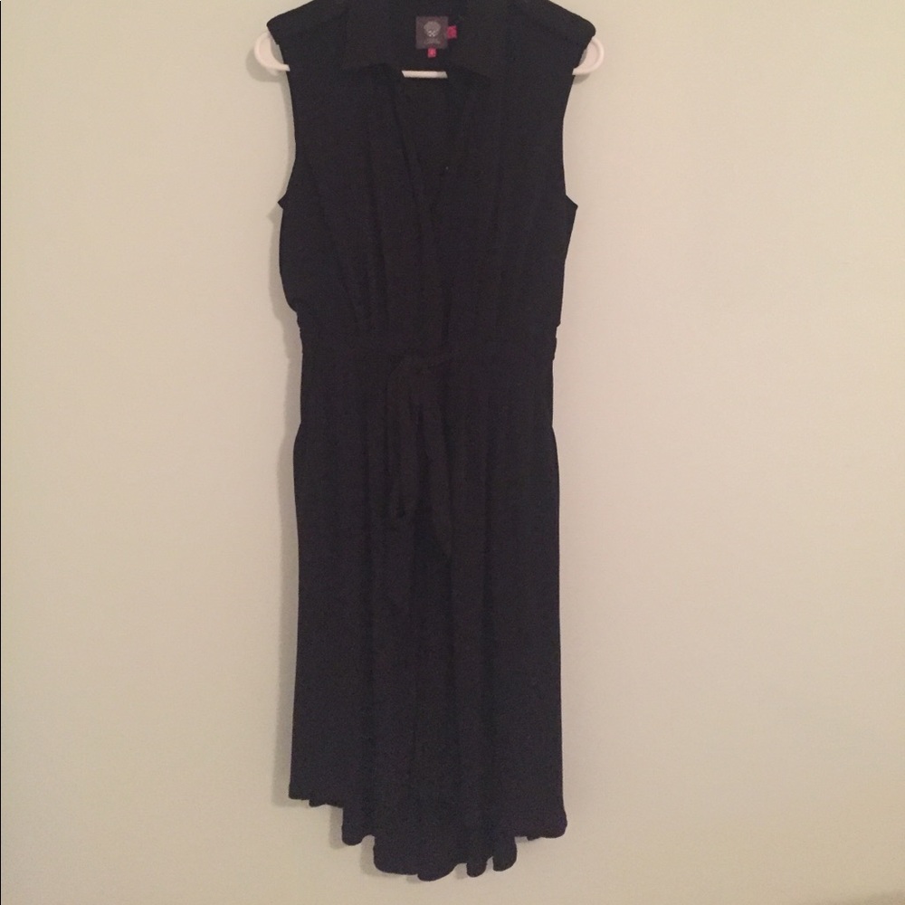 Sleeveless hi lo dress