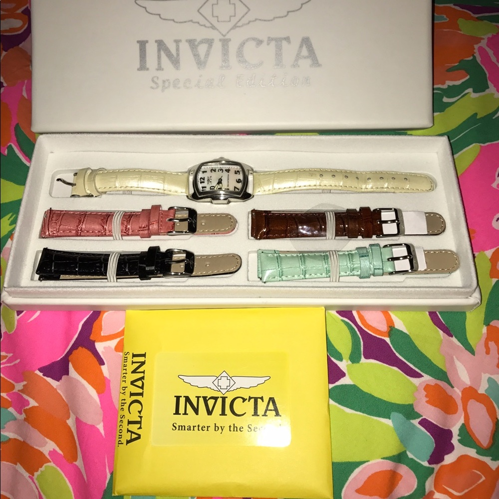 Invicta watch with interchangeable bands