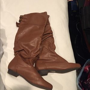 Tan Knee High Boots