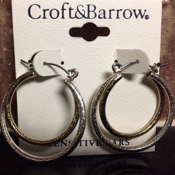 NWT Croft and Barrow - Double Hoop Earrings - Picture 2 of 7