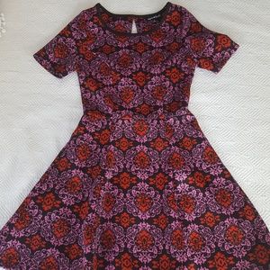 Neoprene Sequin Hearts Dress