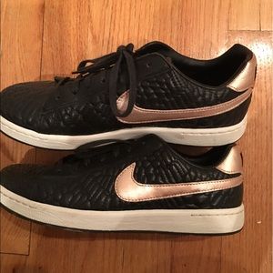 Nike rose gold sneakers