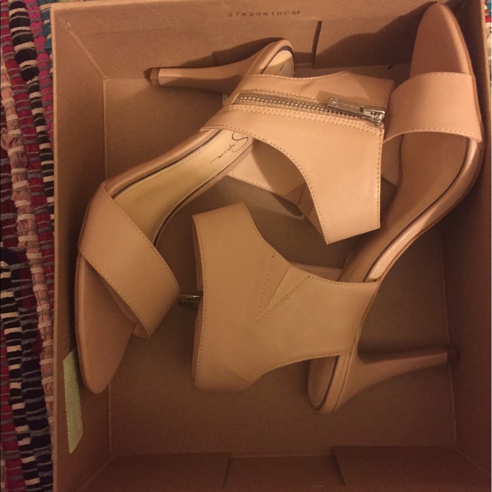 Blush colored high heels