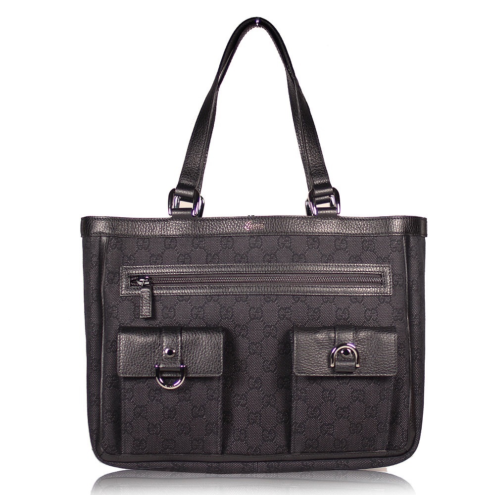 Gucci Double Handle Abbey Canvas Tote