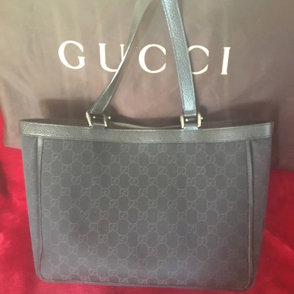 Gucci Double Handle Abbey Canvas Tote - Picture 4 of 8