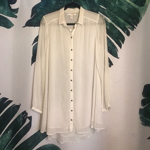 Amuse Society - sheer arm shirt dress