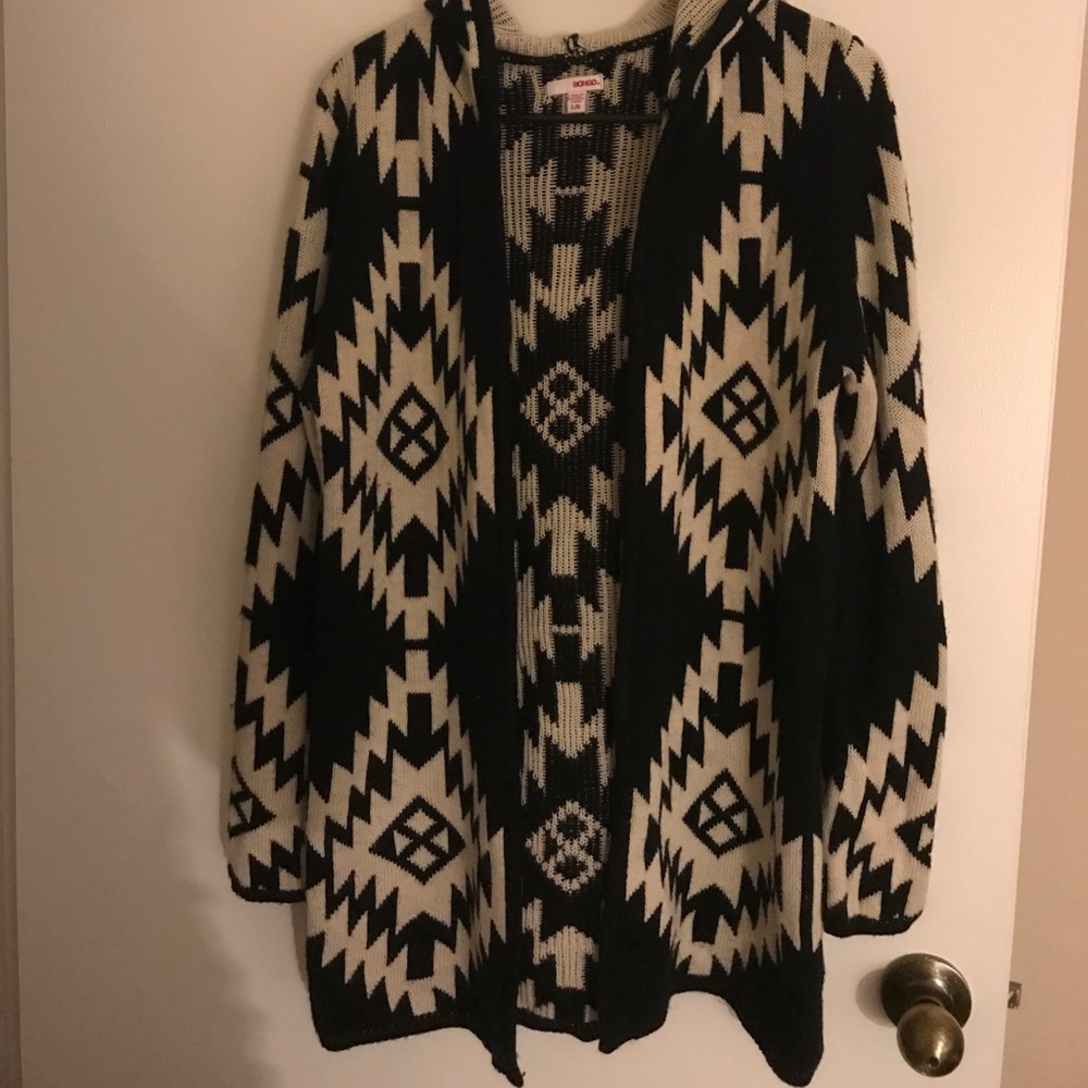 Black and White Aztec Cardigan