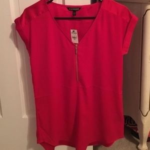 Express red blouse